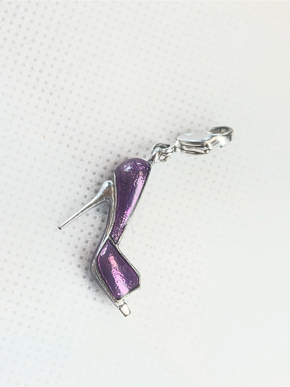 SWAROVSKI Purple High Heel Shoe Charm Pendant